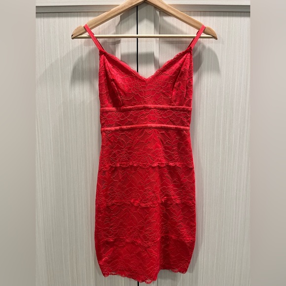 Guess Red Lace Dress - Picture 2 of 4